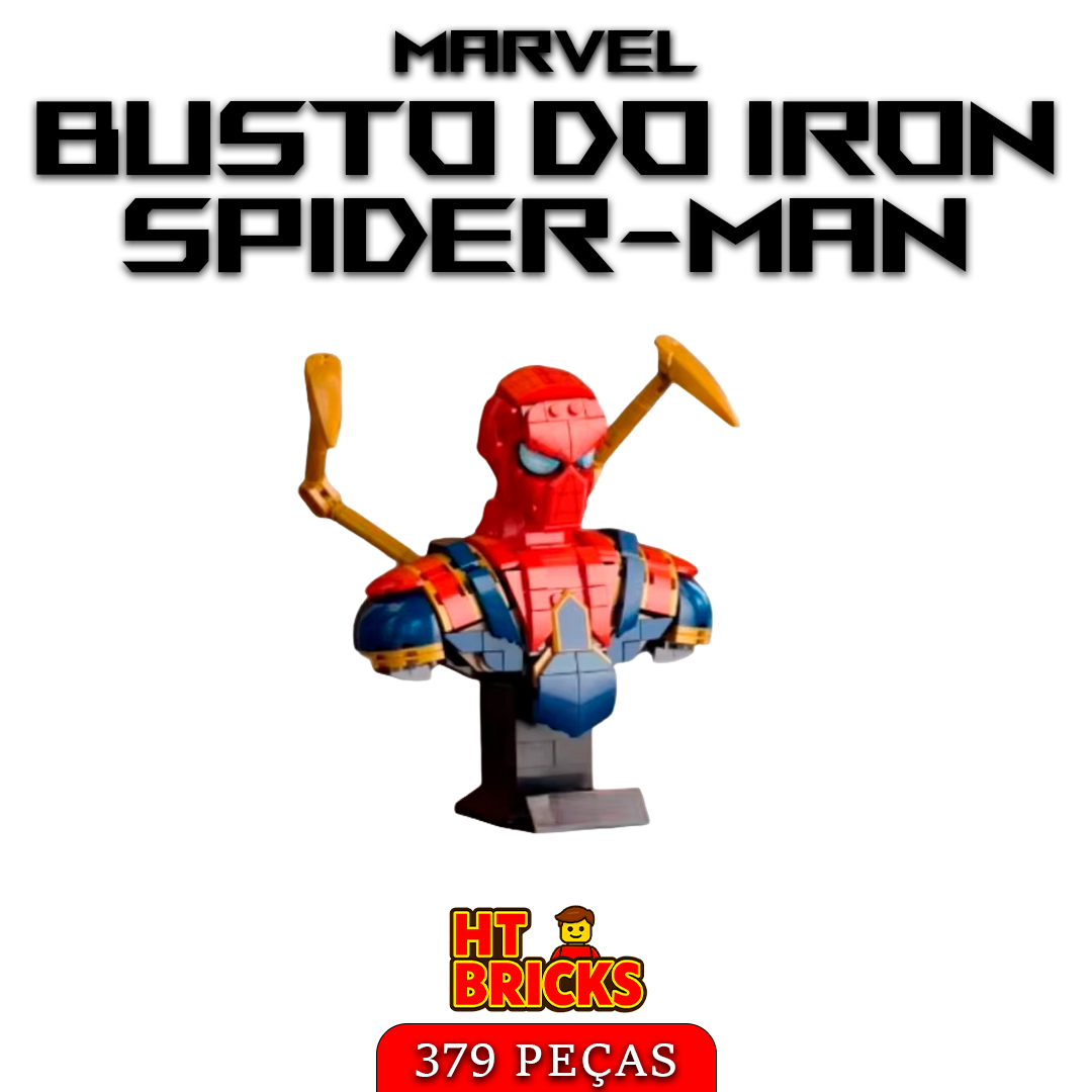 Busto do Iron Spider-Man – Marvel – 379 peças