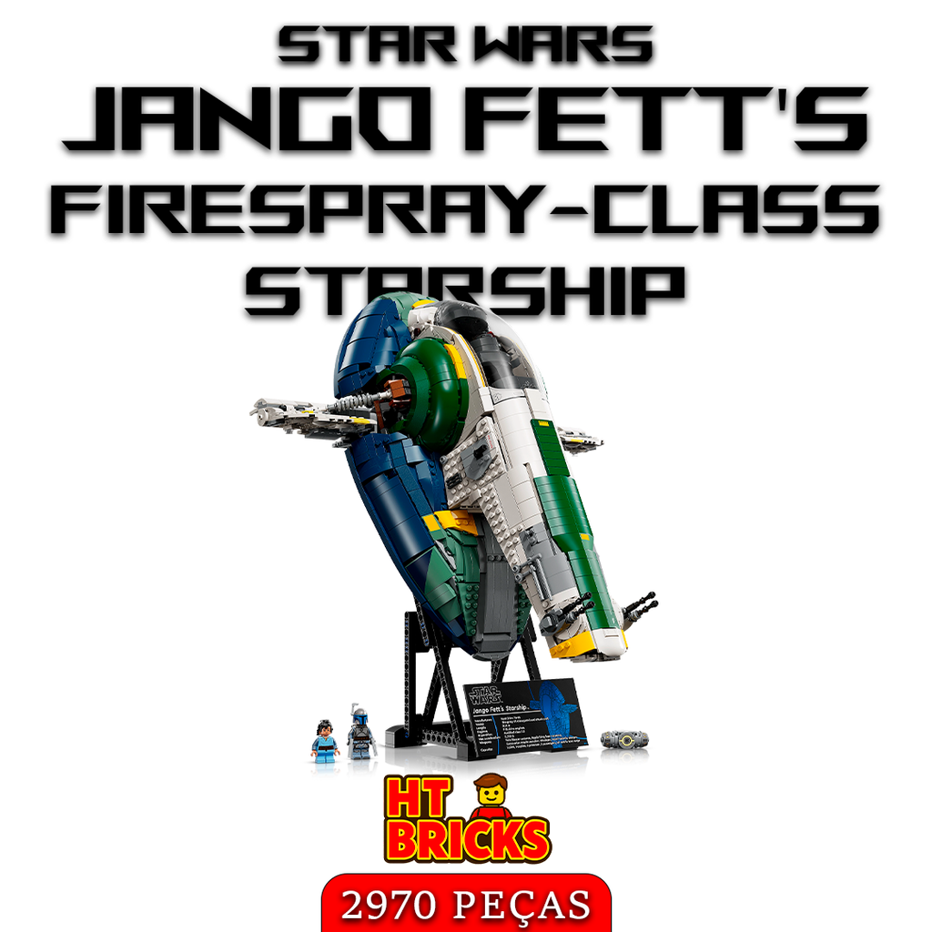 Jango Fett's Firespray-class Starship – 2970 peças