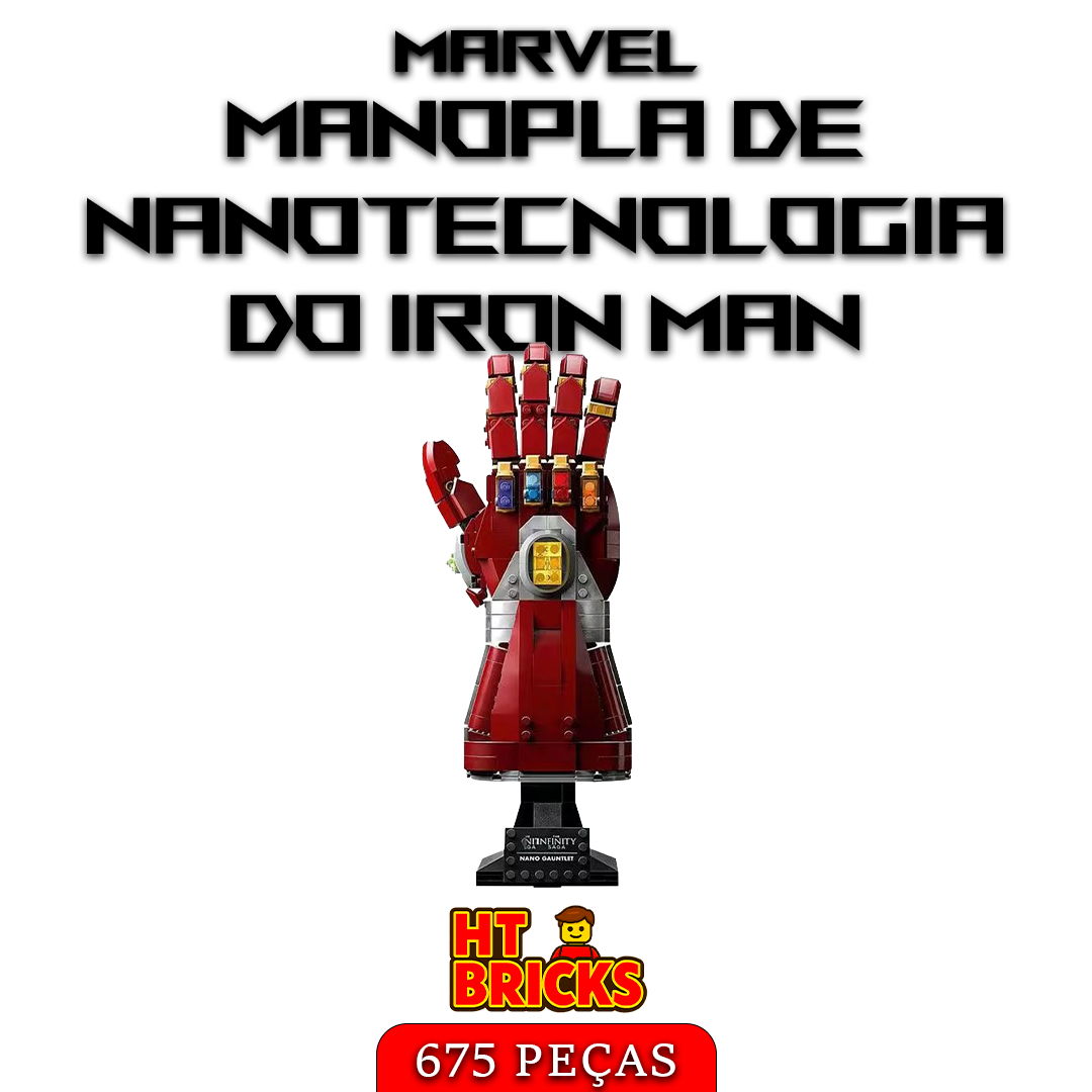 Manopla de Nanotecnologia do Homem de Ferro – Marvel – 675 peças