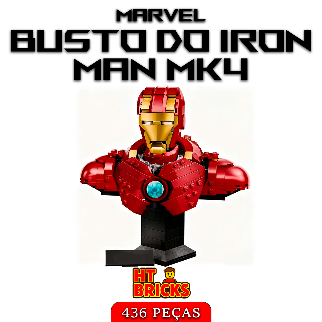 Busto do Iron Man MK4 – Marvel – 436 peças