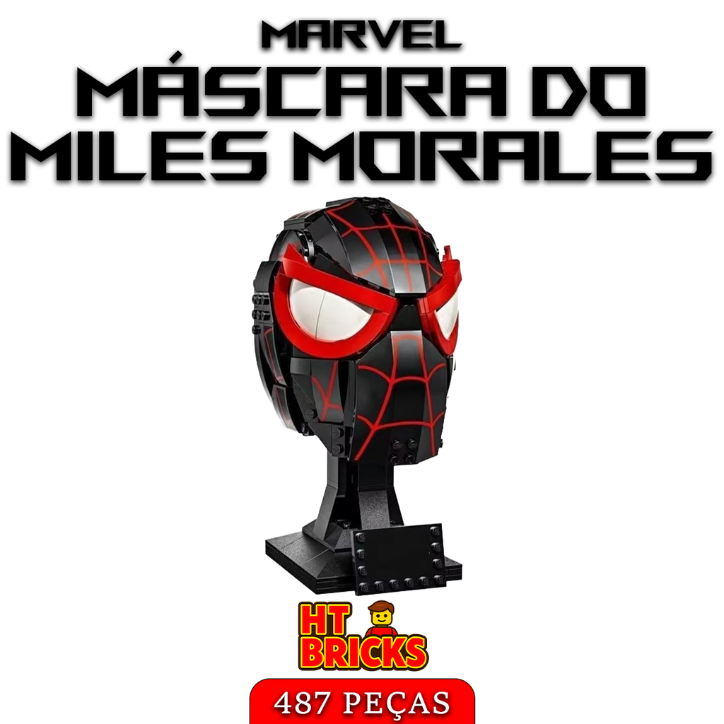 Máscara do Miles Morales – Marvel – 487 peças