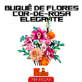 Buquê de Flores Cor-de-Rosa Elegante – 749 peças